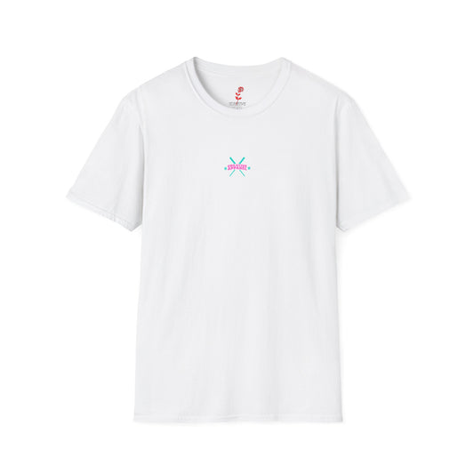Retro Beach Sunset T-Shirt — Neon Miami Vice Surf Graphic